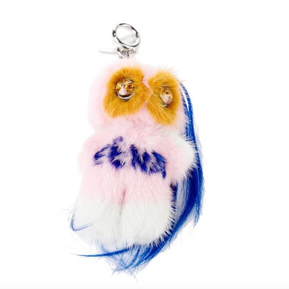 Fendi Accessories - FENDI Fur Owl Bag Charm RARE NWT FULL SET